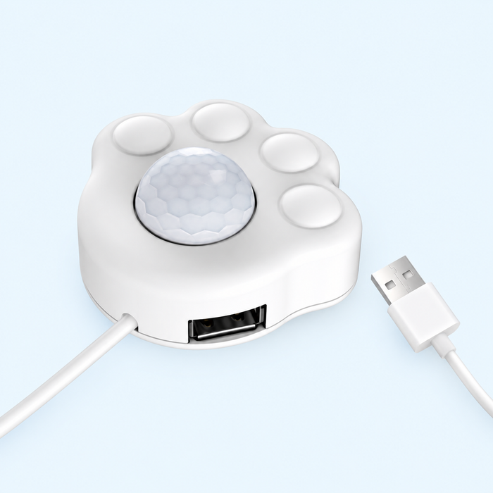 Paw USB Fountain Motion Sensor — White