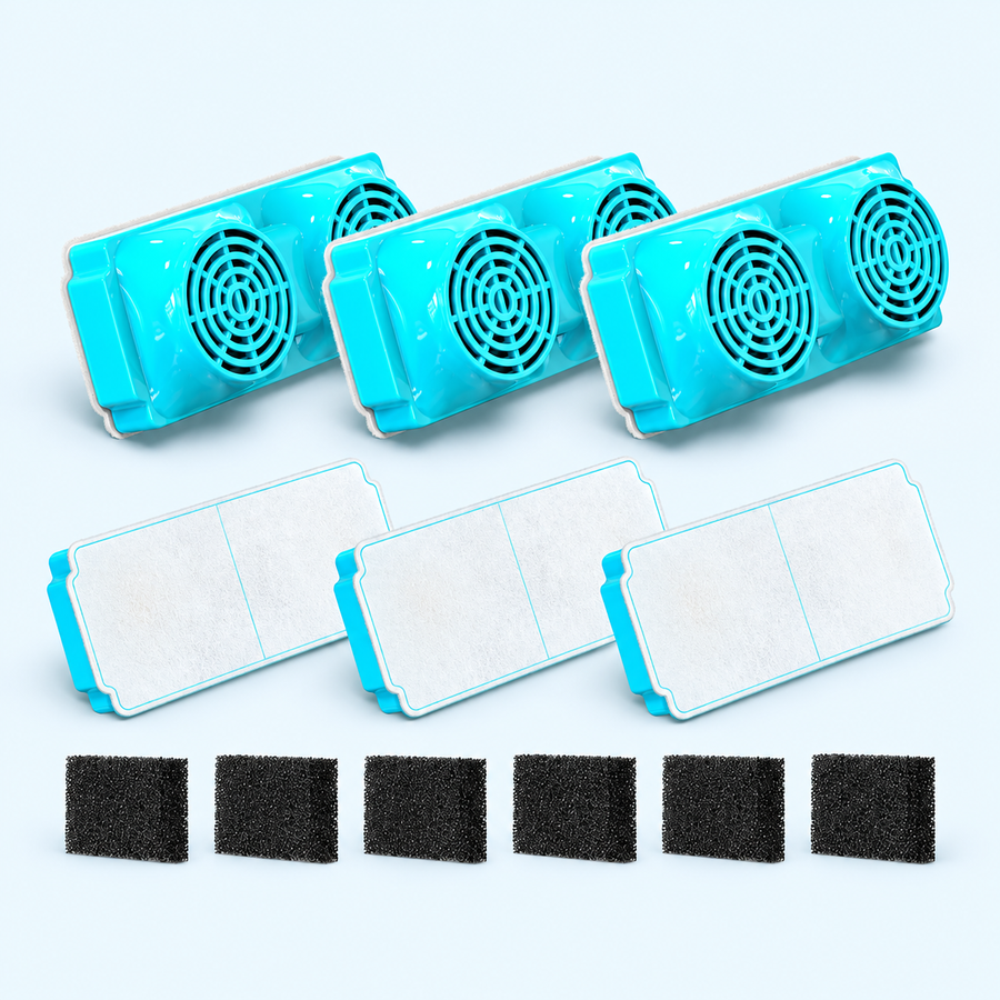 Replacement Filters & Sponges for JY-10 — 6 + 6 Pack