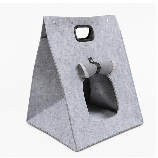 HYGEON FeltNest Foldable Felt Cat Tent with Carry Handle