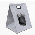 HYGEON FeltNest Foldable Felt Cat Tent with Carry Handle