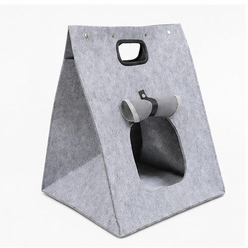 HYGEON FeltNest Foldable Felt Cat Tent with Carry Handle