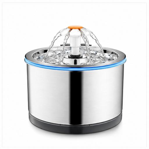 HYGEON SilverWing 2.5L 304 Stainless Steel Pet Water Fountain