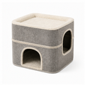 HYGEON DuoDen Foldable Two-Level Cat House
