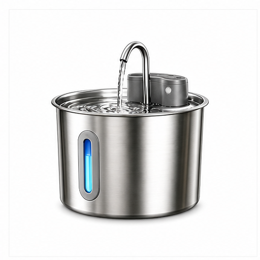HYGEON SenseSteel 2.2L Infrared Sensor Pet Water Fountain