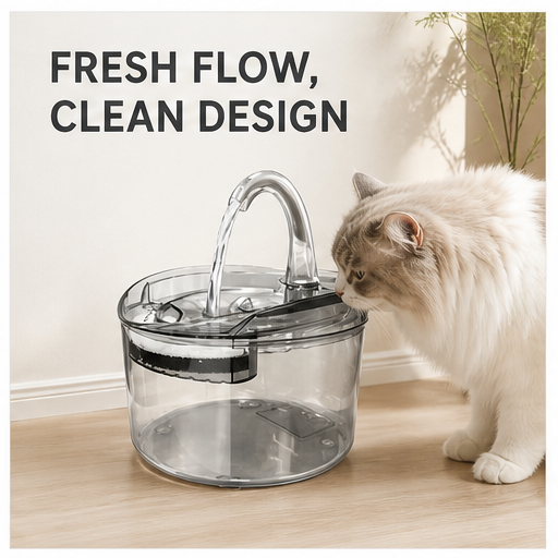 HYGEON ClearFlow 2.2L Circulating Pet Water Fountain