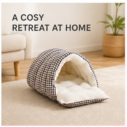 HYGEON CosyCabin Soft Pet House — Medium/Large