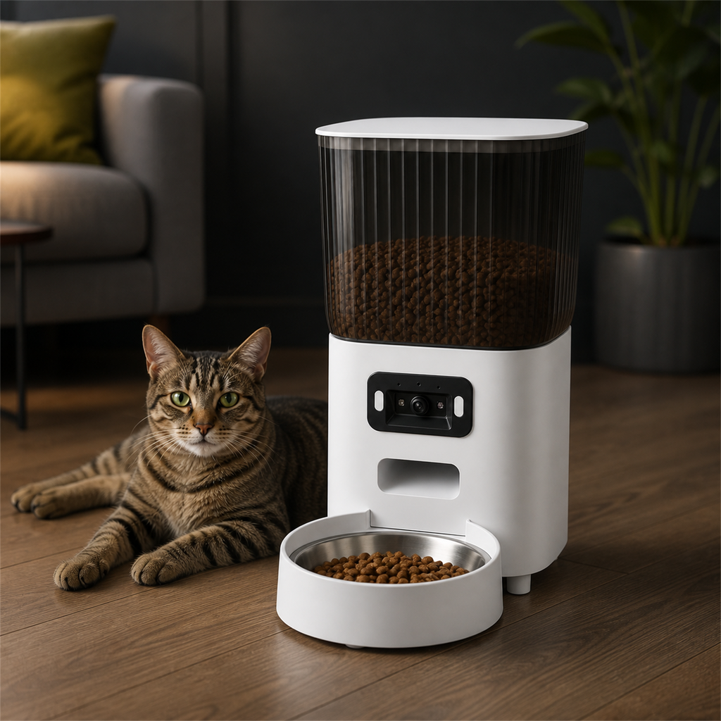 HYGEON ViewFeed 5L Smart Pet Feeder with Camera & Two-Way Audio