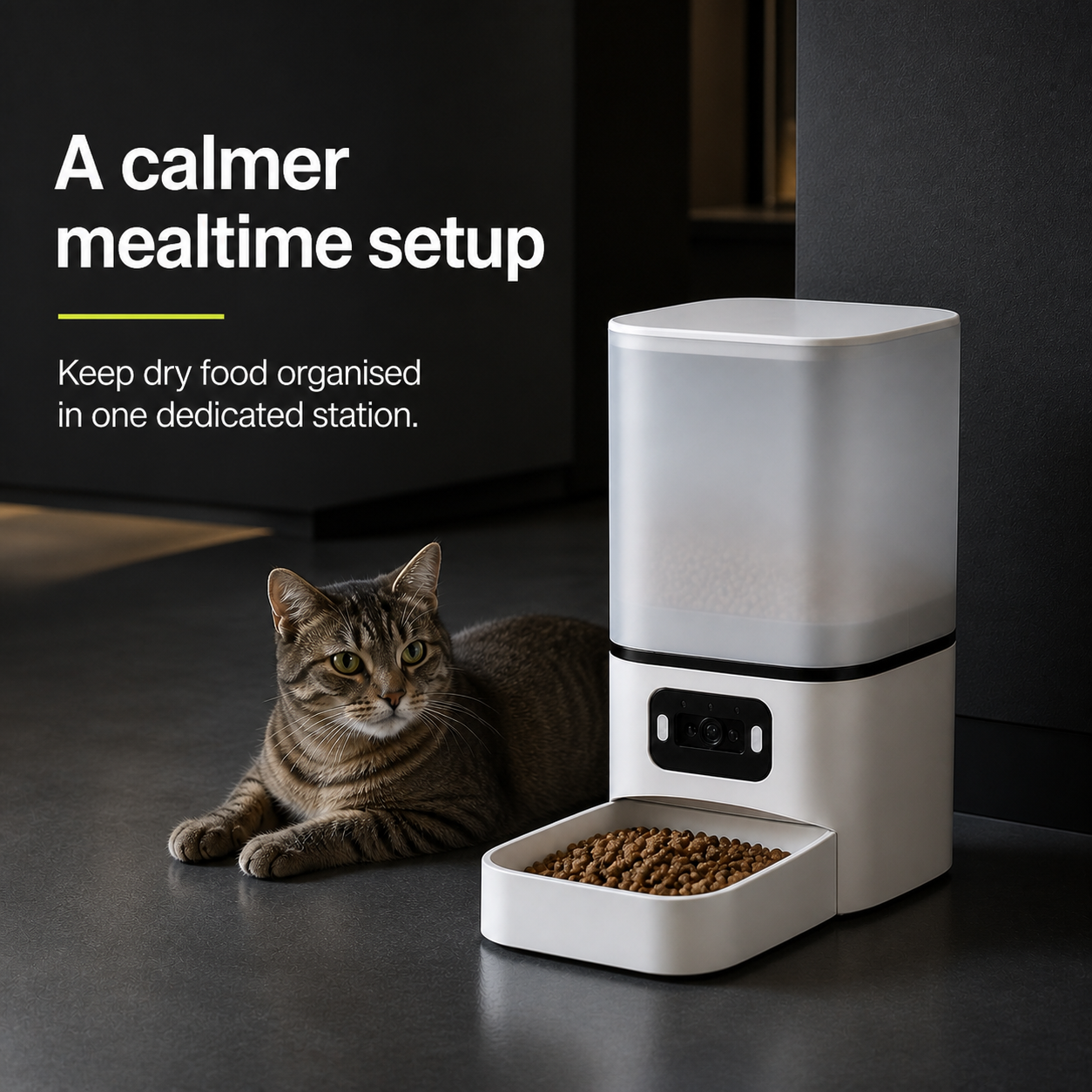 HYGEON SmartFeed Pro – Wi-Fi Pet Feeder with Full HD Camera & Two-Way Audio