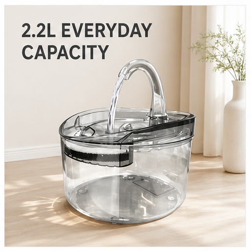 HYGEON ClearFlow 2.2L Circulating Pet Water Fountain