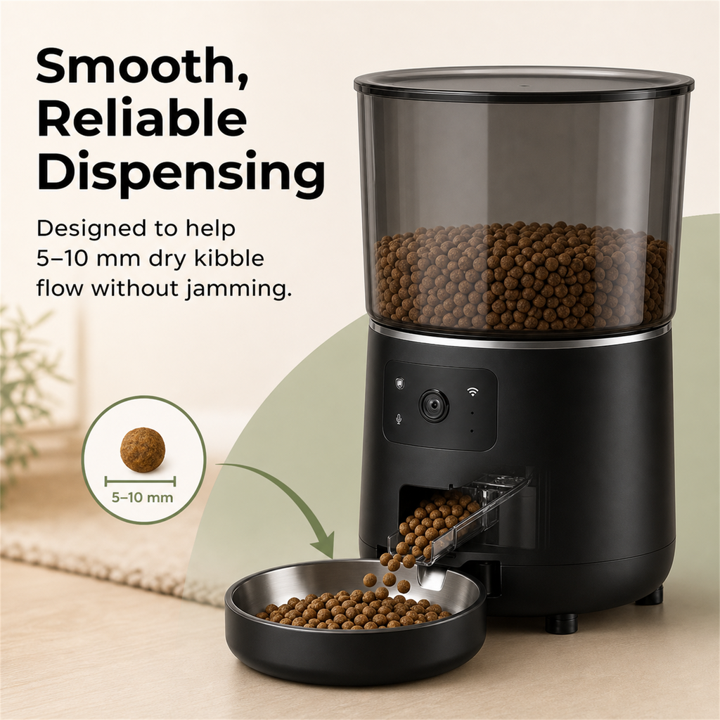 HYGEON ViewFeed 4L Smart Pet Feeder with HD Camera & Two-Way Audio