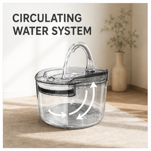 HYGEON ClearFlow 2.2L Circulating Pet Water Fountain