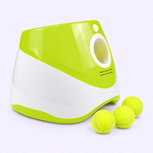 Automatic Dog Ball Launcher with 3 Tennis Balls