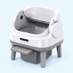 Open-Top Wi-Fi Self-Cleaning Litter Tray