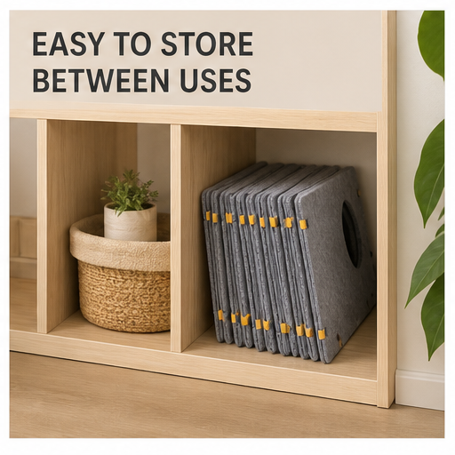 HYGEON PanelNest Flat-Pack Felt Cat House