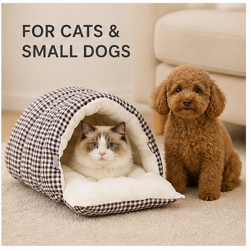 HYGEON CosyCabin Soft Pet House — Medium/Large