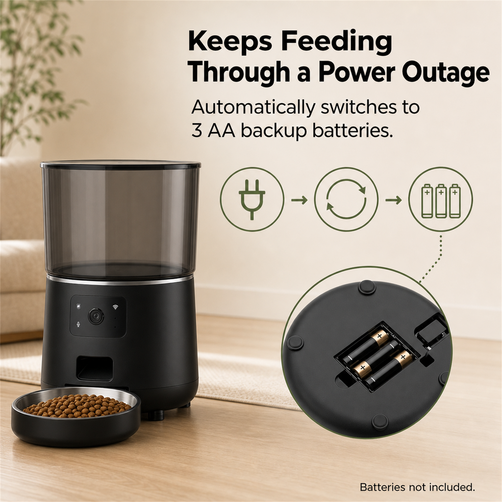 HYGEON ViewFeed 4L Smart Pet Feeder with HD Camera & Two-Way Audio