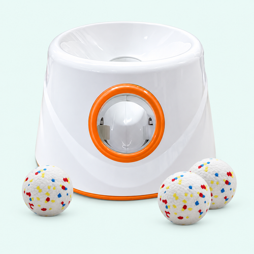 Compact Rechargeable Ball Launcher with 3 Balls