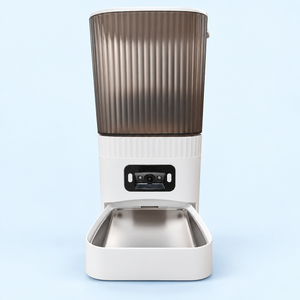 PF9 7L Camera Wi-Fi Pet Feeder – White and Smoke
