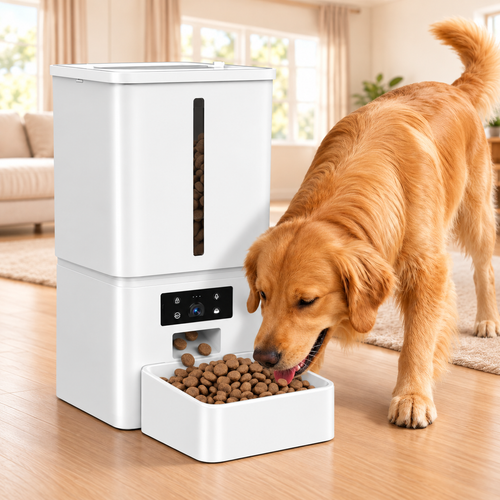 15 L Dog Feeder with Camera — White — image 2