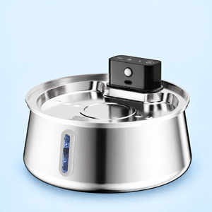HYGEON Cordless Stainless Steel Cat Water Fountain — 4 L